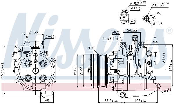89247 Nissens Compresor climatizador