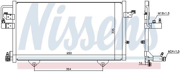 Condensador aire acondicionado 94209 Nissens