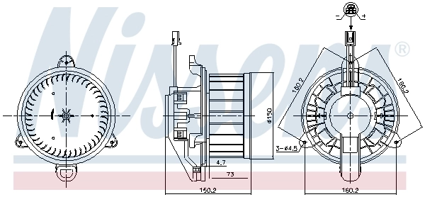 Ventilador habitáculo 34679 NRF