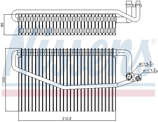 Evaporador Nissens 92245