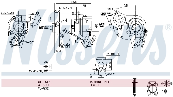 93232 Nissens Turbo para motor