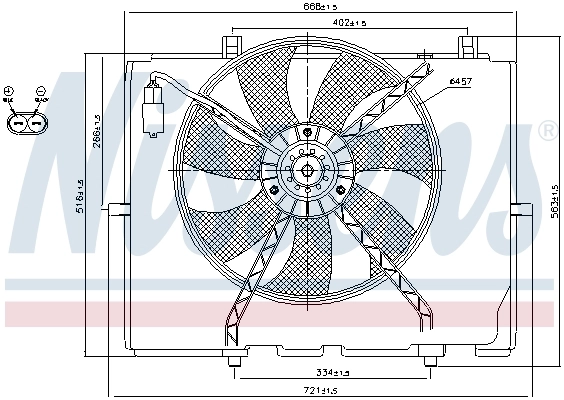 Ventilador de refrigeración Nissens 85654