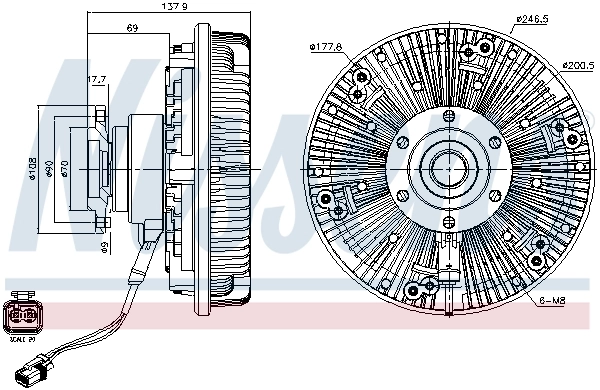 Embrague, ventilador de refrigeración Nissens 86102 precio, desde 422,46 EUR