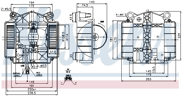 Ventilador interior Nissens 87110