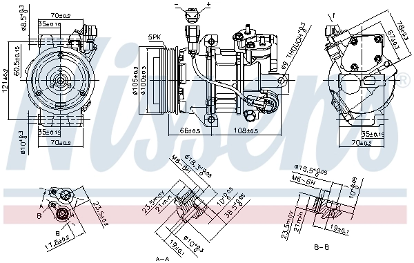 890077 Nissens Compresor climatizador