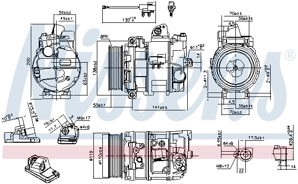 890082 Nissens Compresor climatizador