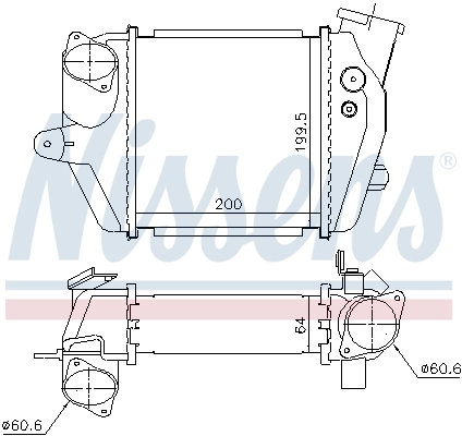 Intercooler 96032 Nissens