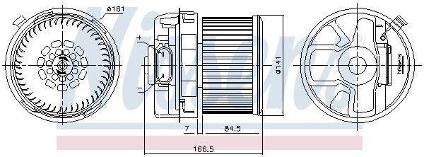 Ventilador interior Nissens 87351