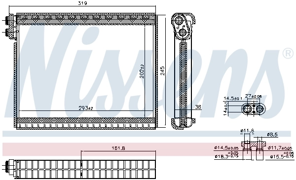 Evaporador, aire acondicionado para Land Rover Discovery IV L319