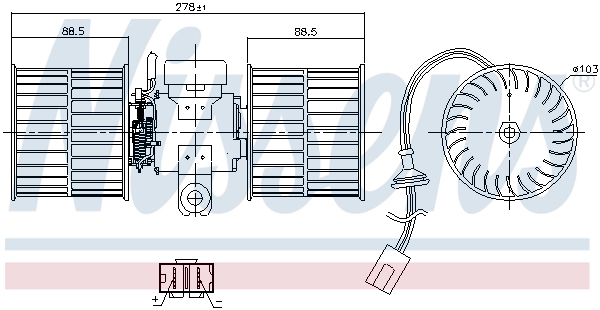 Ventilador interior Nissens 87411