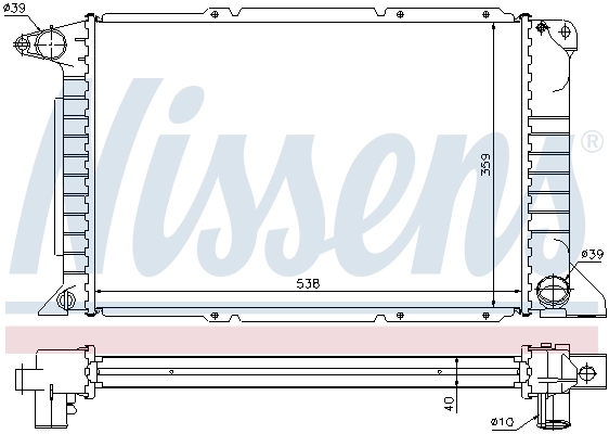 Radiador 62080A Nissens