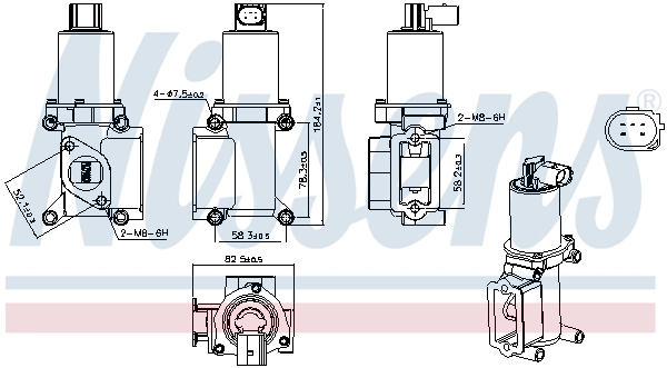EGR Nissens 98305