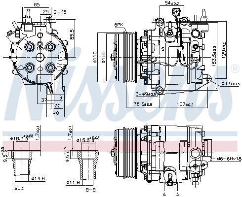 Compresor de ac Nissens 890195