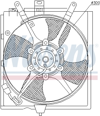 Ventilador de refrigeración del motor Volvo S40 I