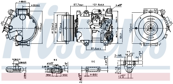 890808 Nissens Compresor climatizador