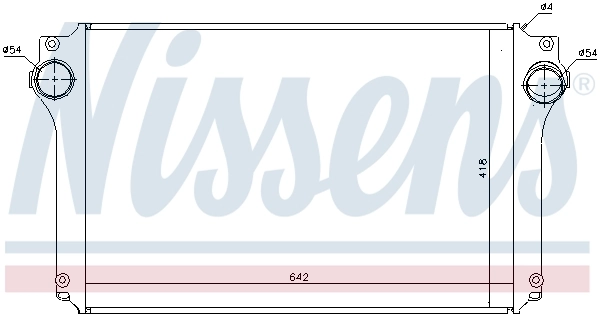 Intercooler 96614 Nissens