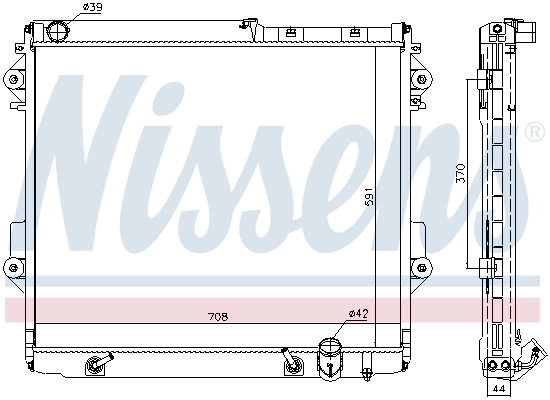 646826 Nissens Refrigeración del motor