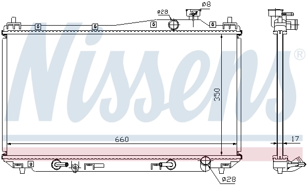 68115 Nissens Refrigeración del motor