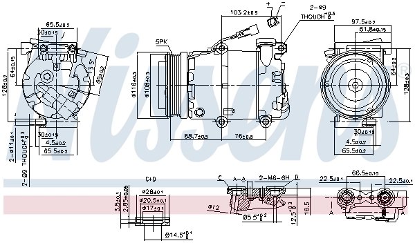Compresor de ac Nissens 89234