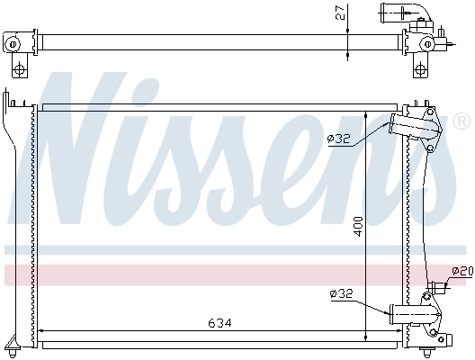 Radiador 63701 Nissens