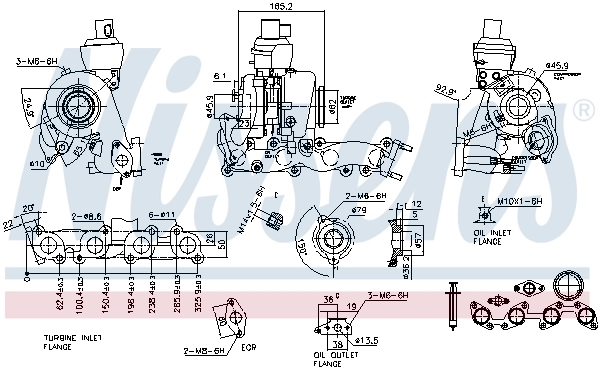 93079 Nissens Turbo para motor