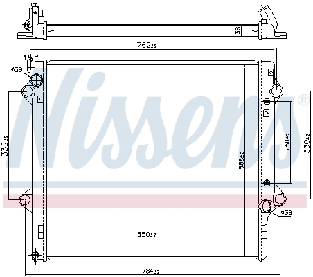 64661 Nissens Refrigeración del motor