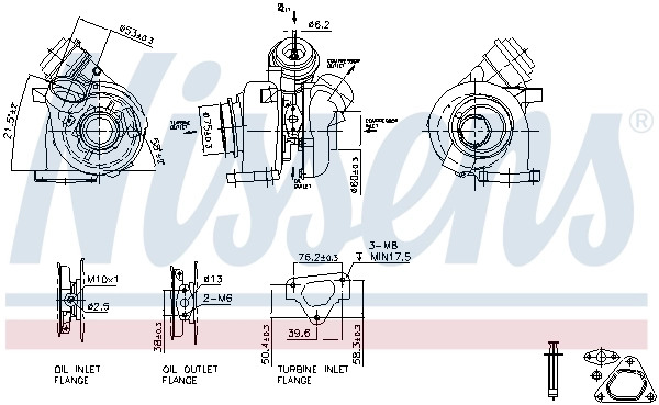 Turbo para motor para Mercedes ML/GLE  W163