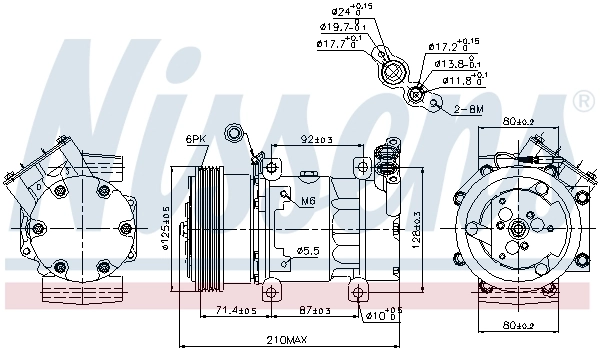 89159 Nissens Compresor climatizador