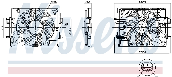 Ventilador de refrigeración Nissens 850063