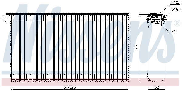 Evaporador de aire acondicionado 92310 Nissens