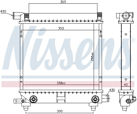 Radiador 62550 Nissens