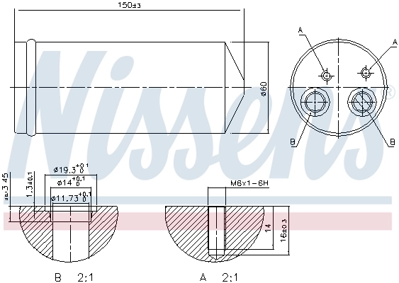 Filtro deshidratador 95139 Nissens
