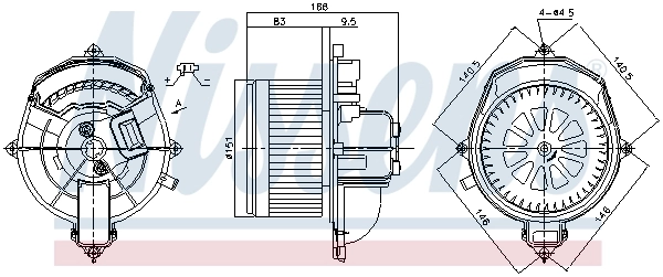 Ventilador interior Nissens 87288