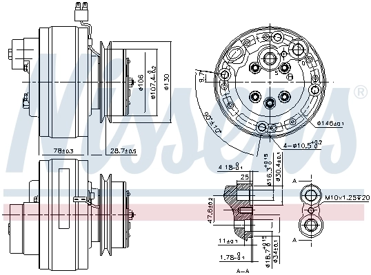 Compresor de ac Nissens 890368