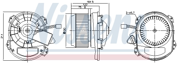 Ventilador interior Nissens 87430