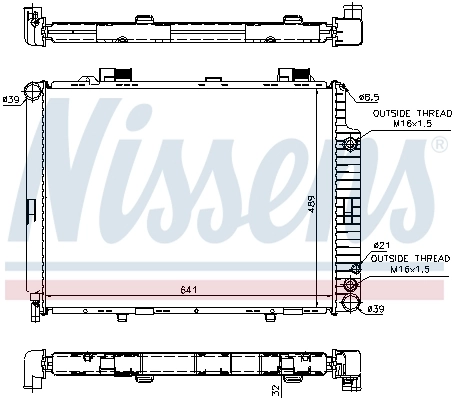 Radiador 62691A Nissens