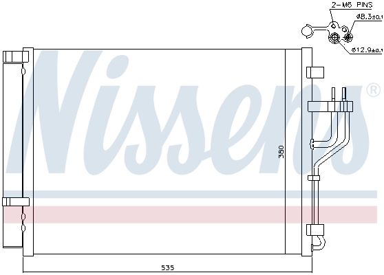 940353 Nissens Radiador de aire acondicionado