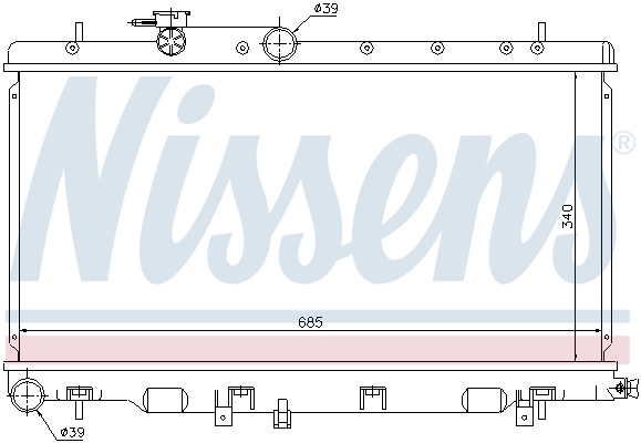 Radiador 67709 Nissens