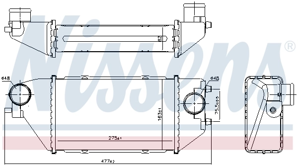 Intercooler 96231 Nissens