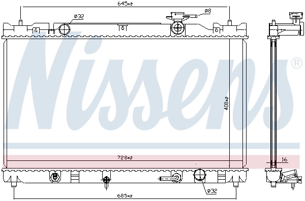 646351 Nissens Refrigeración del motor