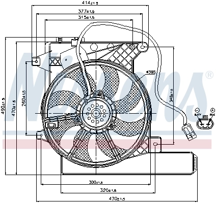 Ventilador de refrigeración Nissens 85202