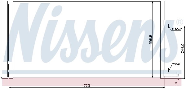 940034 Nissens Radiador de aire acondicionado