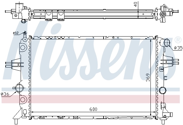 Radiador 63249A Nissens