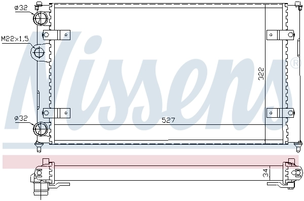 Radiador 639951 Nissens