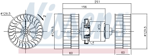 Ventilador interior Nissens 87190