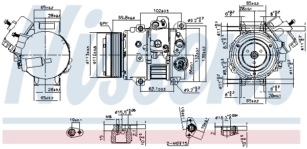 890631 Nissens Compresor climatizador