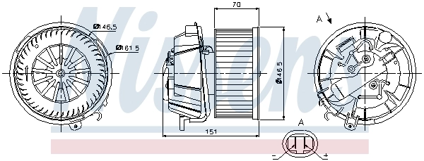 Ventilador interior Nissens 87127