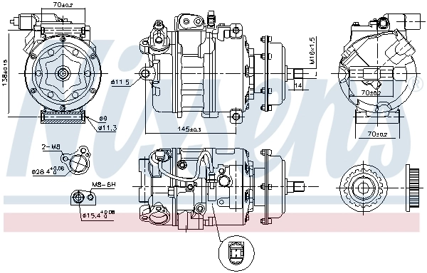 890637 Nissens Compresor climatizador