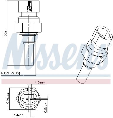Sensor de temperatura del motor Lanos  sedán (1997-2008) original desde 8,81 €