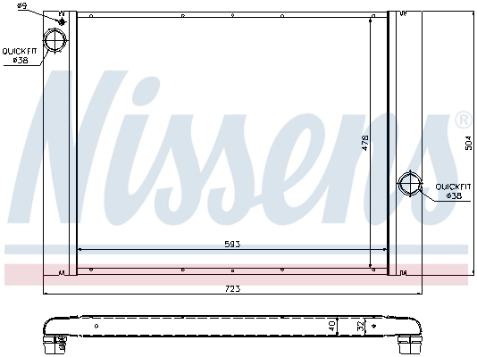 60764 Nissens Refrigeración del motor